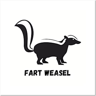 FART Weasel Posters and Art